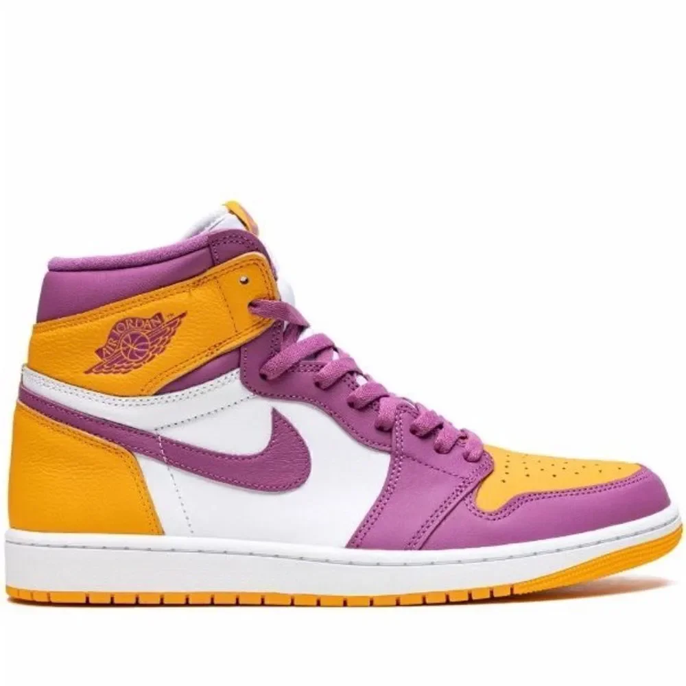 Jordan Air Jordan 1 Brotherhood Purple Yellow Sneakers Size 11,5